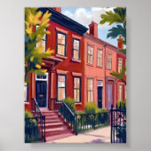 Beacon Street Boston Massachusetts Kunst Poster (Vorne)
