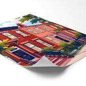 Beacon Street Boston Massachusetts Kunst Poster (Ecke)