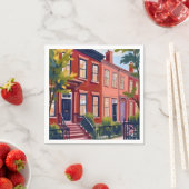 Beacon Street Boston Massachusetts Serviette (Beispiel)