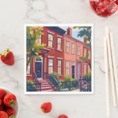 Beacon Street Boston Massachusetts Serviette (Beispiel)