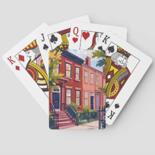 Beacon Street Boston Massachusetts Spielkarten