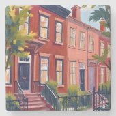 Beacon Street Boston Massachusetts Steinuntersetzer (Vorderseite)