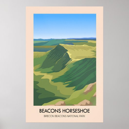 Beacons Hufeisen Brecon-Beacons-Nationalpark Poster (Vorne)