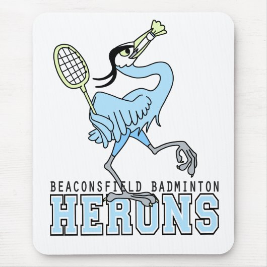 Beaconsfield Badminton-Reiher Mousepad (Vorne)