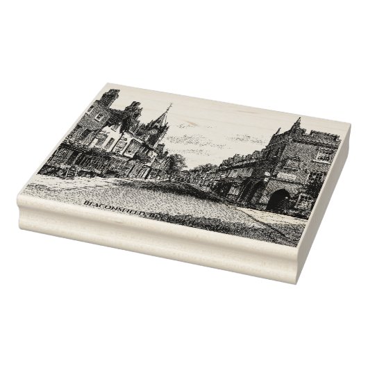 Beaconsfield, Buckinghamshire, Vintage Sketch Gummistempel (Stempel)