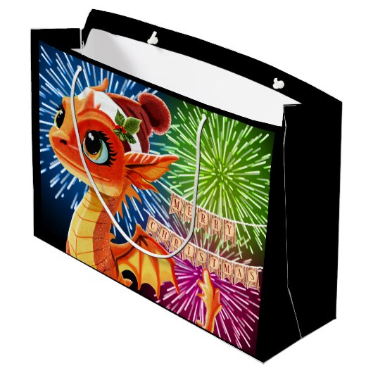 Bead Dragon Große Geschenktüte (Rückseite Schrägansicht)