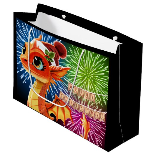 Bead Dragon Große Geschenktüte (Vorderseite Schrägansicht)