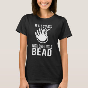 Bead Noun Definition Beadwork Hand Stitchi T-Shirt