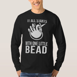 Bead Noun Definition Beadwork Hand Stitchi T-Shirt