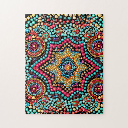 Bead Pattern 2 Foto Puzzles Internet Jigsaw Puzzle (Vertikal)