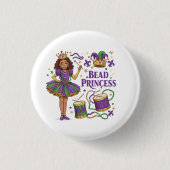 Bead Princess - Mardi Gras Button (Vorderseite)