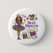 Bead Princess - Mardi Gras Button (Vorderseite)