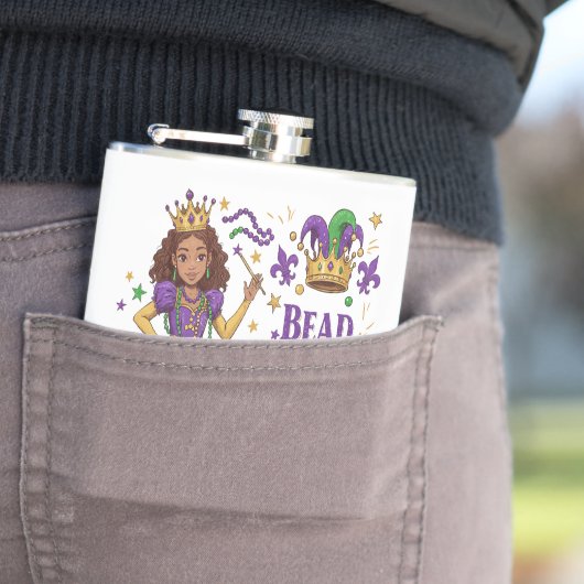 Bead Princess - Mardi Gras Flachmann (Beispiel)
