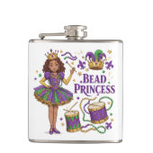 Bead Princess - Mardi Gras Flachmann (Vorderseite)