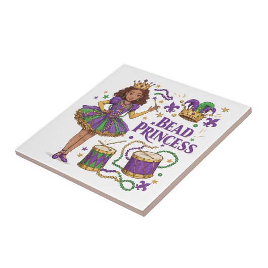 Bead Princess - Mardi Gras Fliese (Seite)
