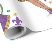Bead Princess - Mardi Gras Geschenkpapier (Rolleneckpunkt)