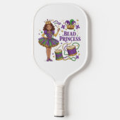 Bead Princess - Mardi Gras Pickleball Schläger (Rückseite)