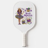 Bead Princess - Mardi Gras Pickleball Schläger (Vorderseite)
