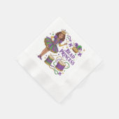 Bead Princess - Mardi Gras Serviette (Ecke)