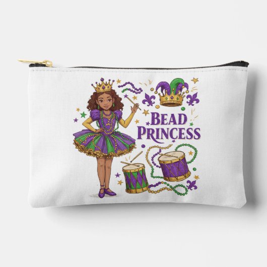 Bead Princess - Mardi Gras Zubehörtasche (Vorderseite)
