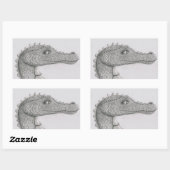 Beaded Dragon Rechteckiger Aufkleber (Blatt)