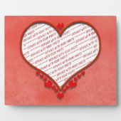 Beaded Heart Photo Frame Fotoplatte (Vorderseite)