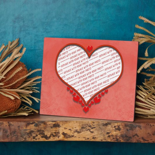 Beaded Heart Photo Frame Fotoplatte (Seite)