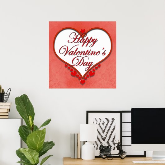 Beaded Heart Valentine Poster (Heimbüro)