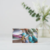 Beaded Juwelier Business Cards Visitenkarte (Stehend Vorderseite)