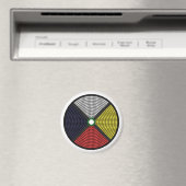 Beaded Medicine Wheel Magnet (In Situ (Geschirrspüler))