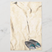 Beaded Moccasins Native American Stationery Briefpapier (Vorderseite)