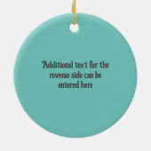 Beaded Owl 1920er Art Deco Style - eigener Text au Keramik Ornament (Hinten)