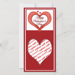 Beaded Red Heart Valentine Feiertagskarte