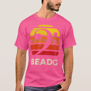 BEADG Vintag Bass Clef Sunset Bassist 5 String Pl T-Shirt