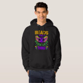 Beads And Bling Mardi Gras Thing Hoodie (Vorne ganz)