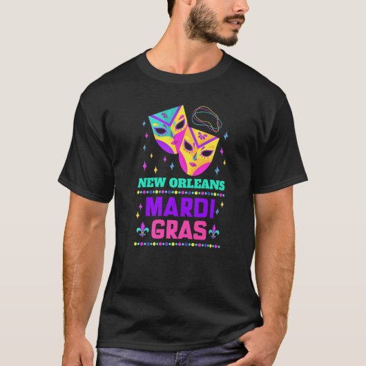 Beads and Blings Party 2022 New Orleans Carnival T-Shirt (Vorderseite)