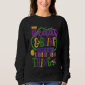 Beads & Bling It's a Mardi Gras Thing Cool Sweatshirt (Vorderseite)