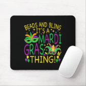 Beads Bling Mardi Gras Thing Carnival Party Männer Mousepad (Mit Mouse)