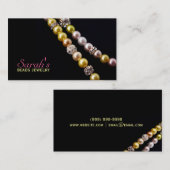Beads Schmuck Business Card Visitenkarte (Vorne/Hinten)