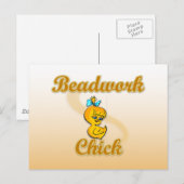 Beadwork Chick Postkarte (Vorne/Hinten)