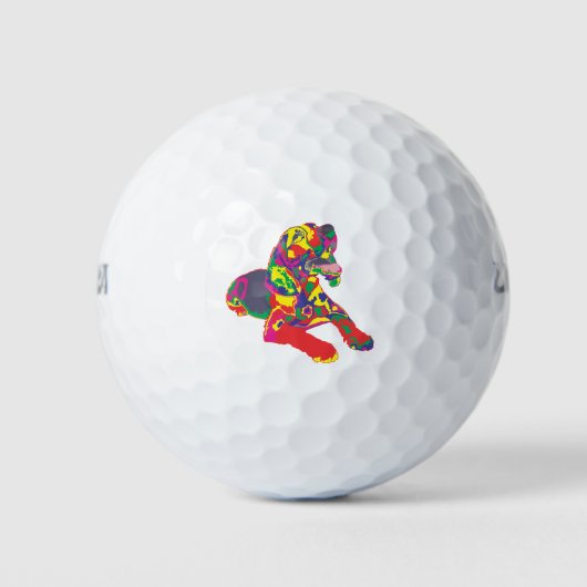 Beagelfarbe Golfball (Vorderseite)