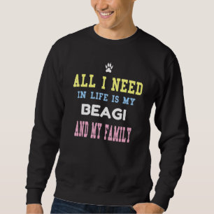 Beagi Family Mama Vater Liebe Beagle Corgi Sweatshirt