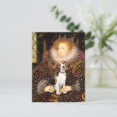 Beagle 1 - Königin Elizabeth I Postkarte (Stehend Vorderseite)