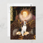 Beagle 1 - Königin Elizabeth I Postkarte (Vorne/Hinten)