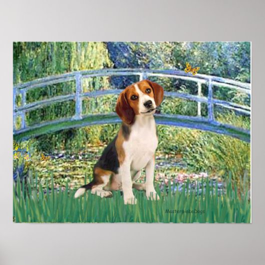 Beagle 1 - Lily Pond Bridge Poster (Vorne)