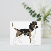 BEAGLE 2 POSTKARTE (Stehend Vorderseite)