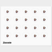 BEAGLE 4 Herz-Aufkleber (Blatt)