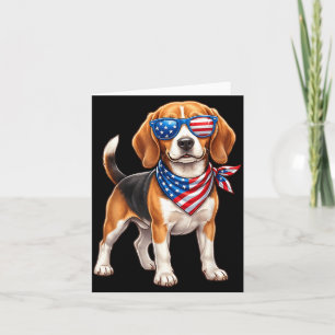 Beagle 4. Juli Amerika Sungles Männer USA Karte