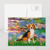 Beagle 7 - Lilien 2 Postkarte (Vorne/Hinten)