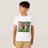 Beagle 7 - Lilien 2 T-Shirt (Vorne ganz)